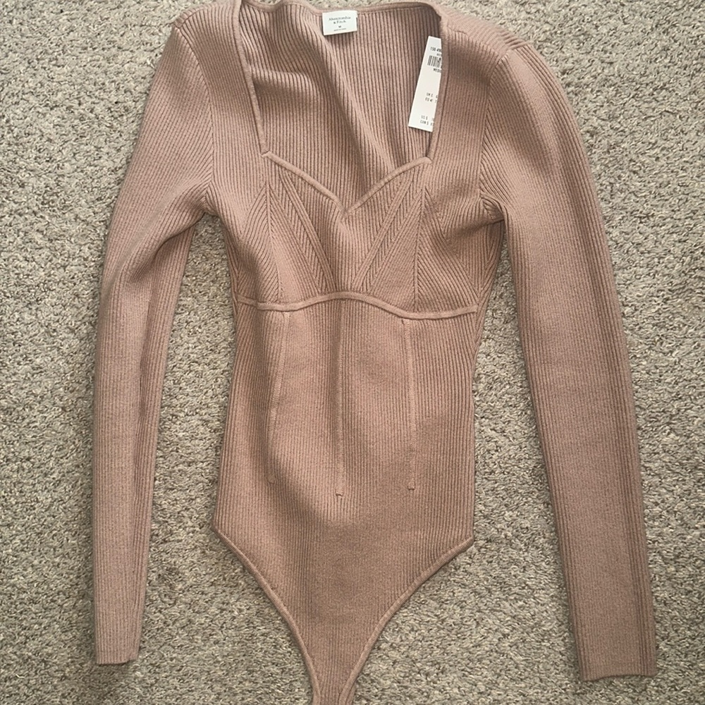A&F sweater bodysuit sz M